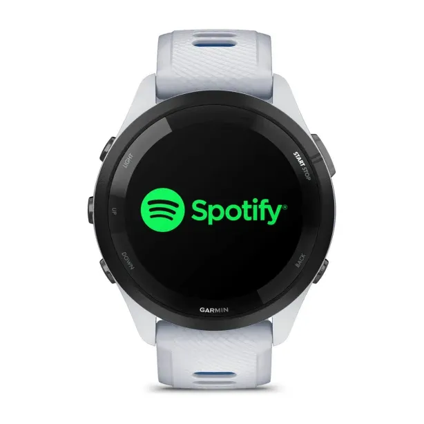 Garmin Forerunner 265 Running Smartwatch - Whitestone & Tidal Blue | 49-GAR-010-02810-11