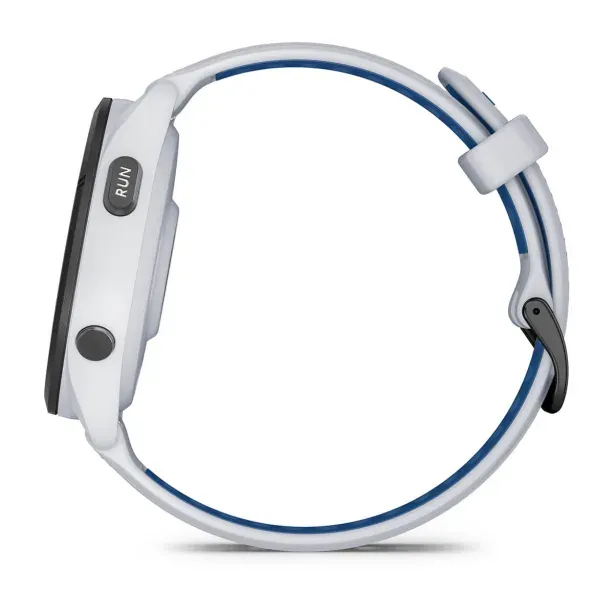 Garmin Forerunner 265 Running Smartwatch - Whitestone & Tidal Blue | 49-GAR-010-02810-11