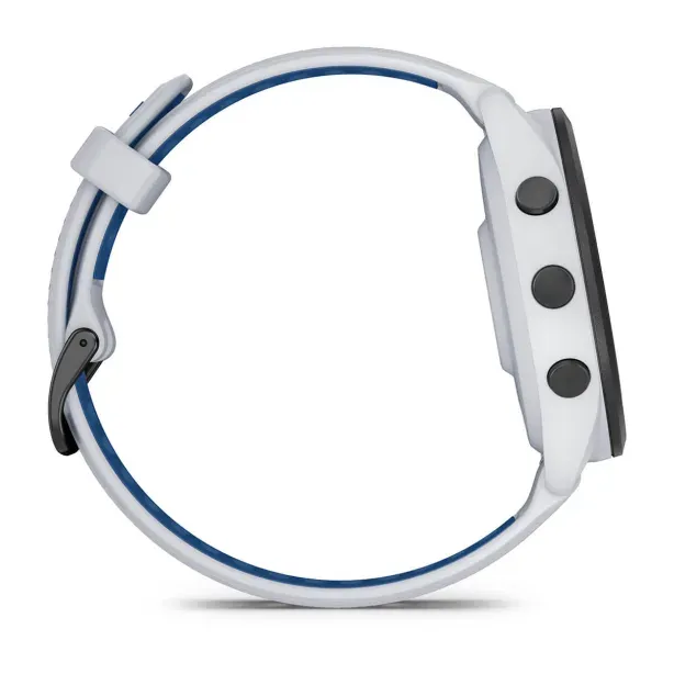 Garmin Forerunner 265 Running Smartwatch - Whitestone & Tidal Blue | 49-GAR-010-02810-11