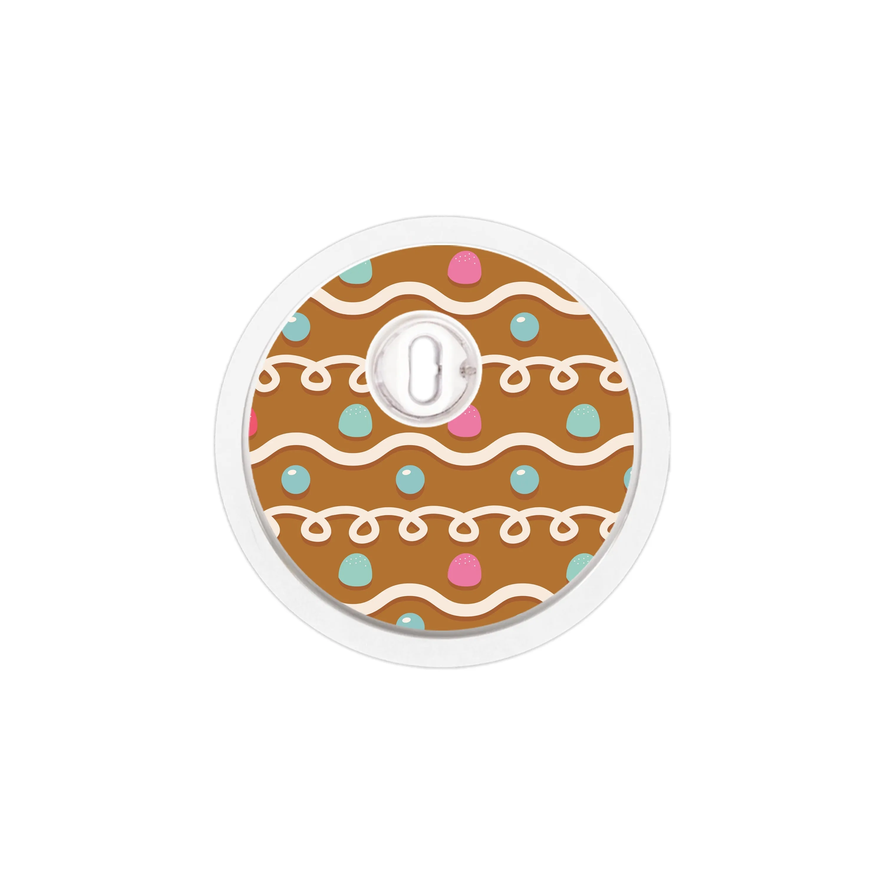 Gingerbread Sticker Designed for the FreeStyle Libre 3 Sensor