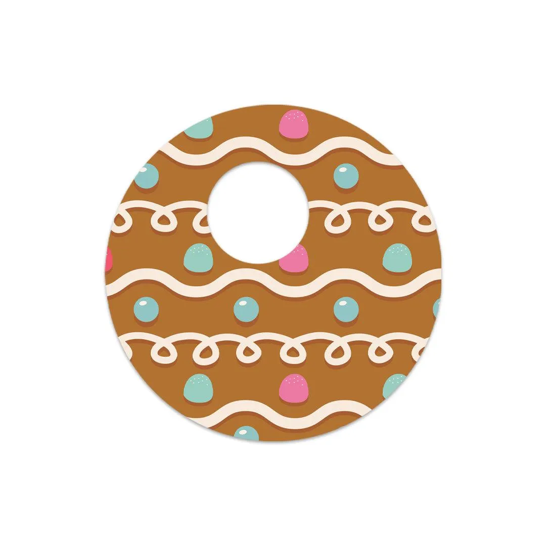 Gingerbread Sticker Designed for the FreeStyle Libre 3 Sensor