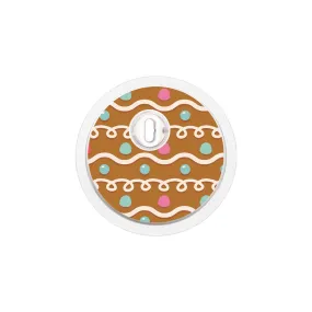 Gingerbread Sticker Designed for the FreeStyle Libre 3 Sensor