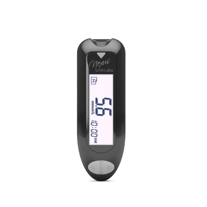 GlucoRx Nexus Mini Ultra TD-4141 Blood Glucose Monitoring System