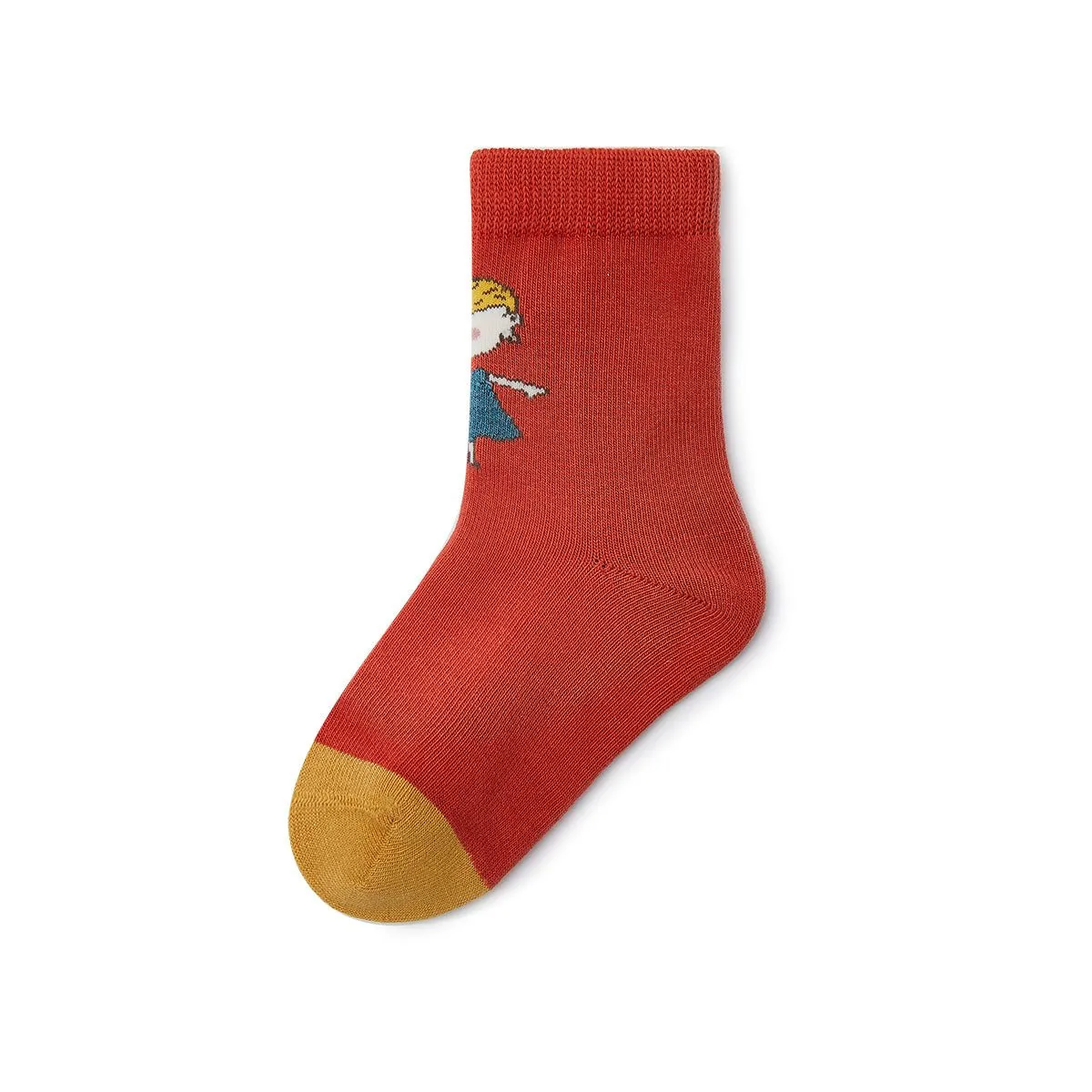 Good Day Warm Breathable Girl 5pcs Crew Socks Set