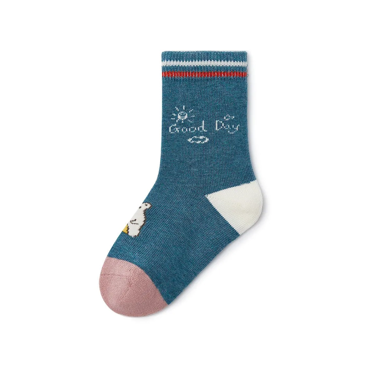 Good Day Warm Breathable Girl 5pcs Crew Socks Set