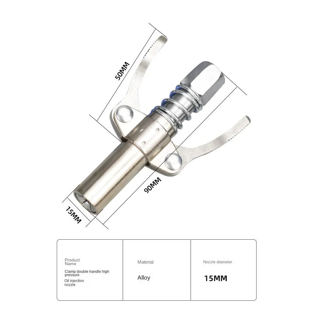 Grease Gun Coupler 10000 PSI NPTI/8 High Pressure Nozzle Oil Pump Auto Injector Lube Head Service Parts Lube