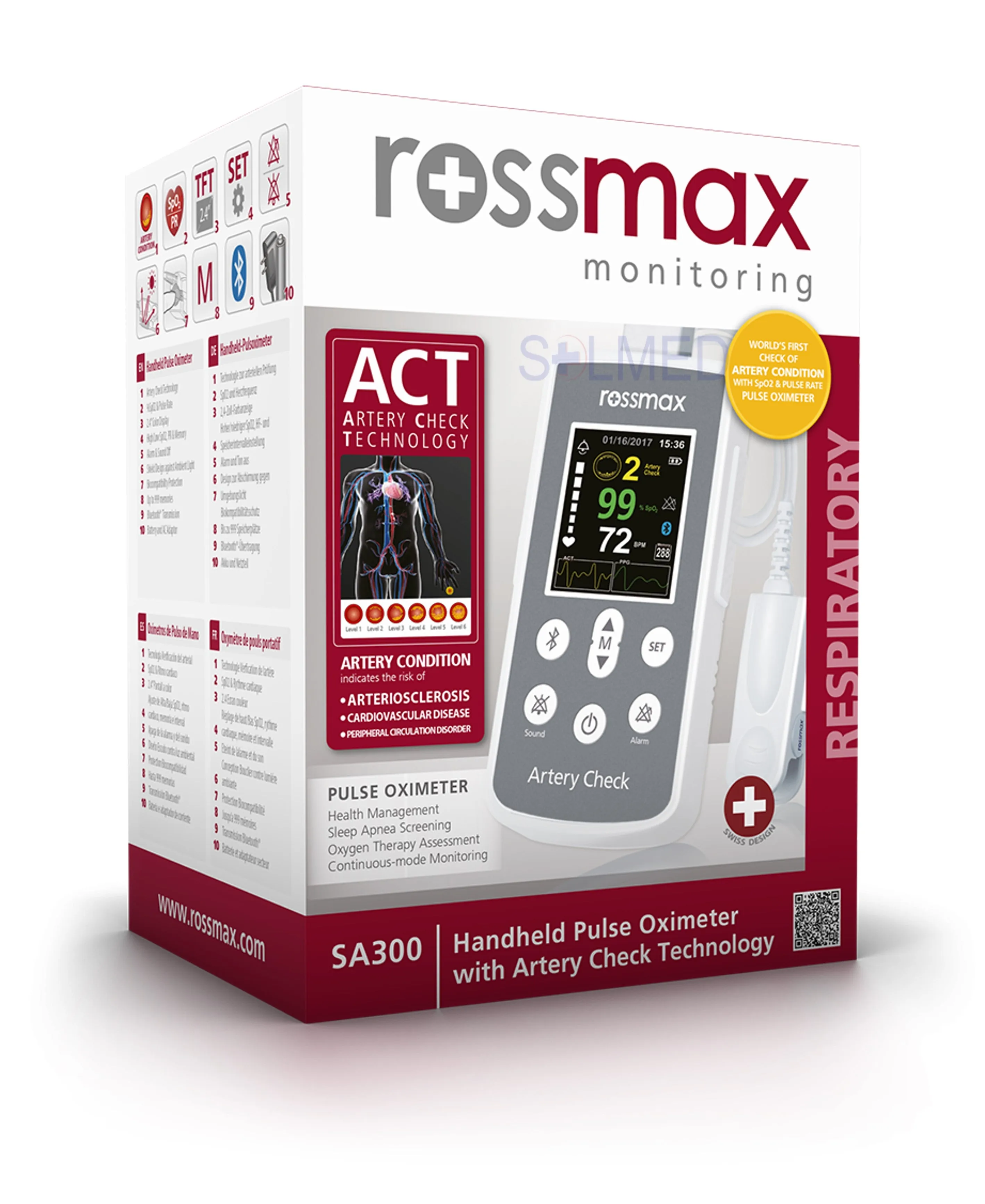 Handheld Pulse Oximeter - Bluetooth