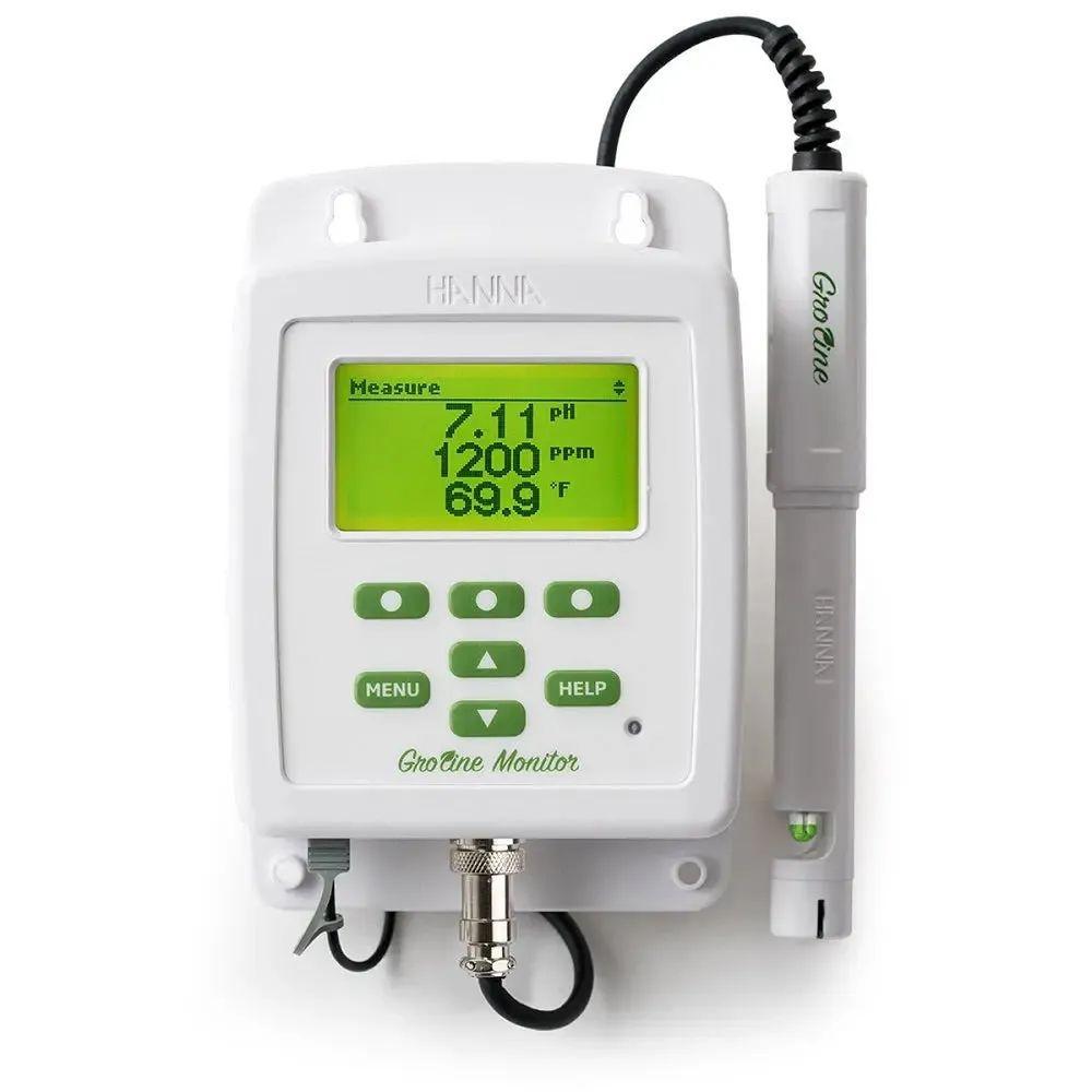 HANNA GroLine Nutrient Monitor for pH, EC, TDS, Temperature