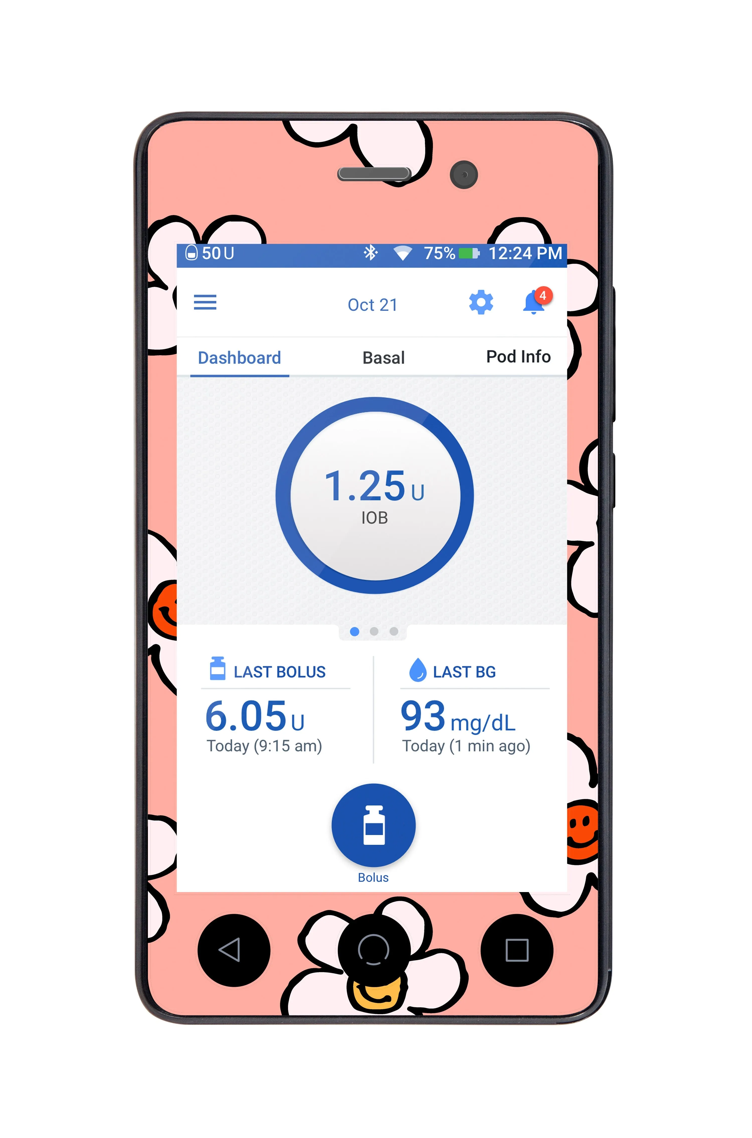 Happy Flowers for Omnipod DASH™