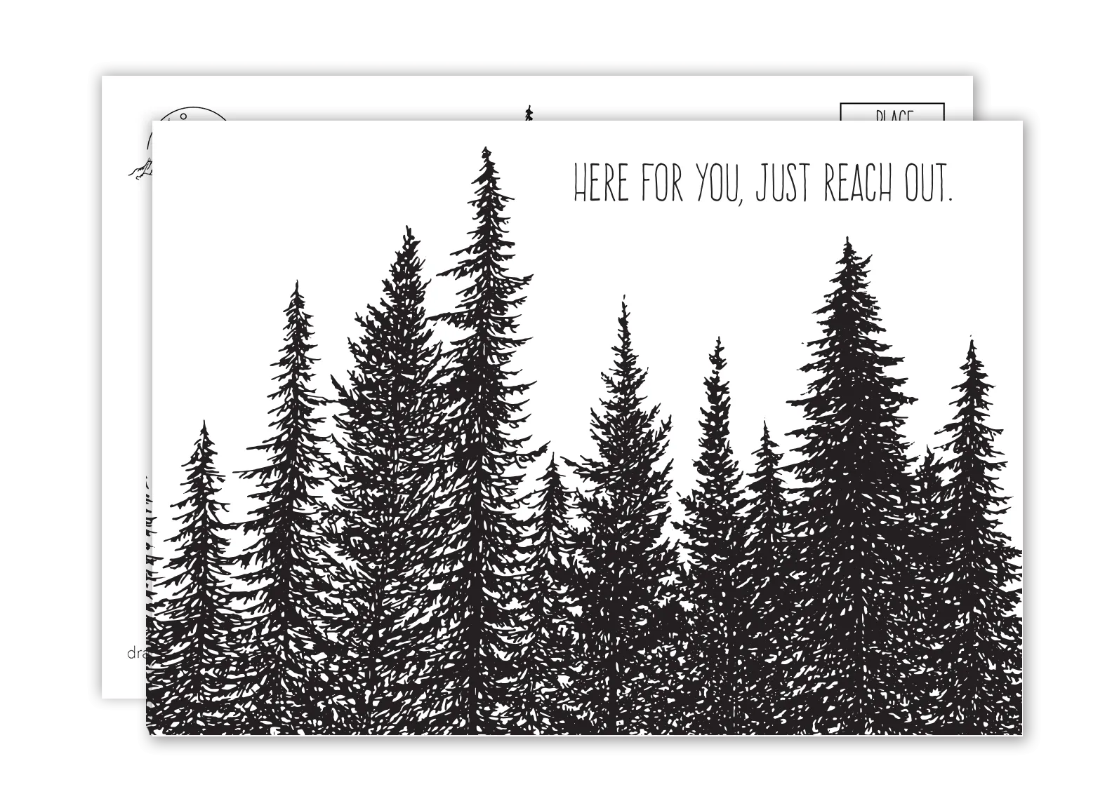 Here for You Postcard