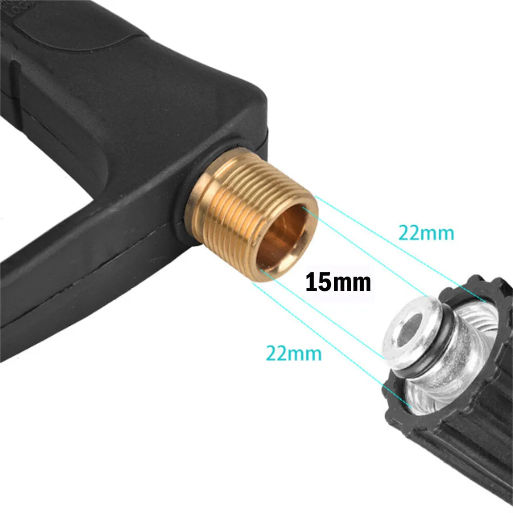 High Pressure Washer Gun Set Kit Spray Jet with 5 Spray Nozzles Tips Handheld Car Foam Wash Cleaning Washing Sprayer