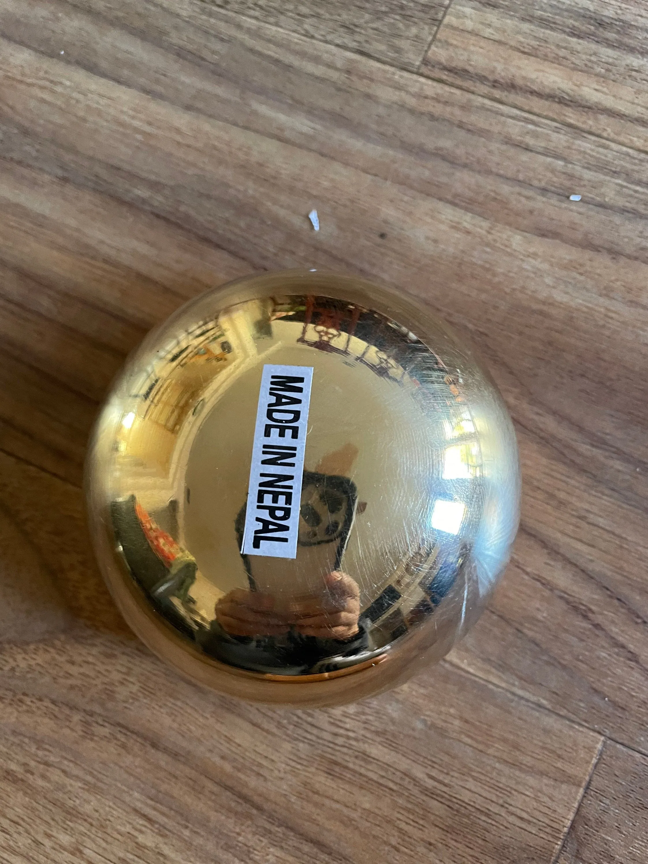 High Vibrational Shiny Tibetan Singing Bowl Small Travel Size Meditation