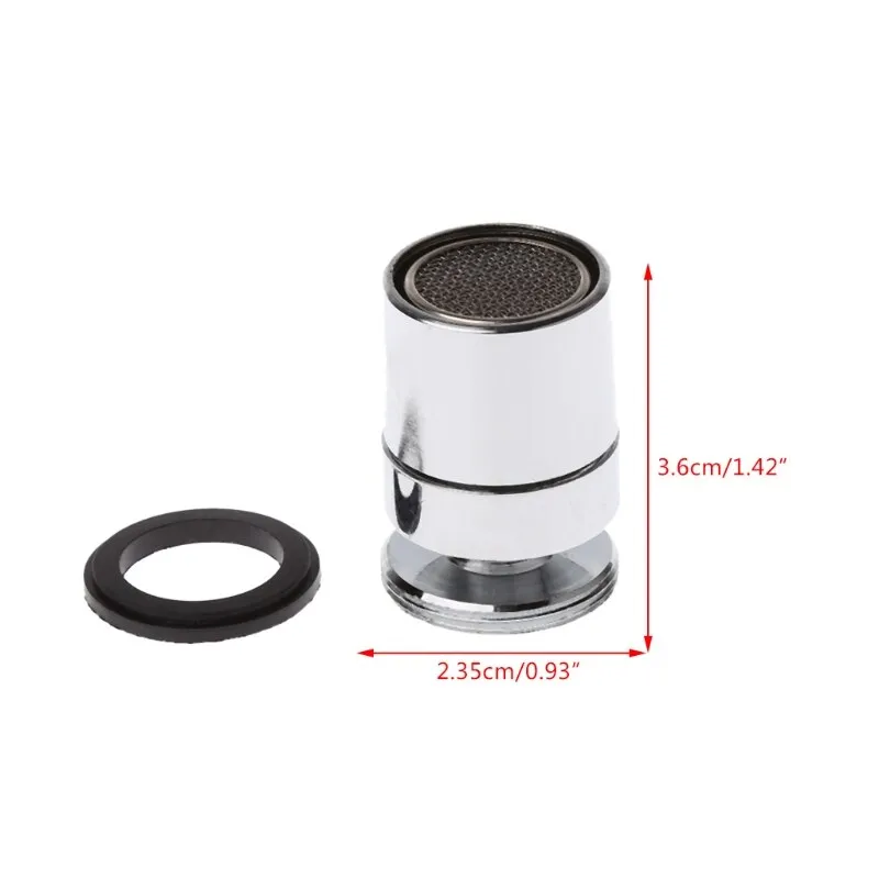 HNGCHOIGE Chromed 24mm Brass Adjustable Swivel Water Saving Tap Nozzle Spout Aerator M24 Male