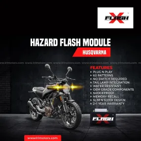Husqvarna svartpilen Flash X Hazard Flash Module, Blinker,Flasher