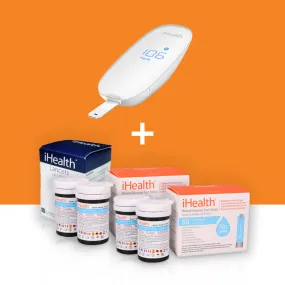 iHealth Gluco  Smart Diabetes Monitoring Bundle