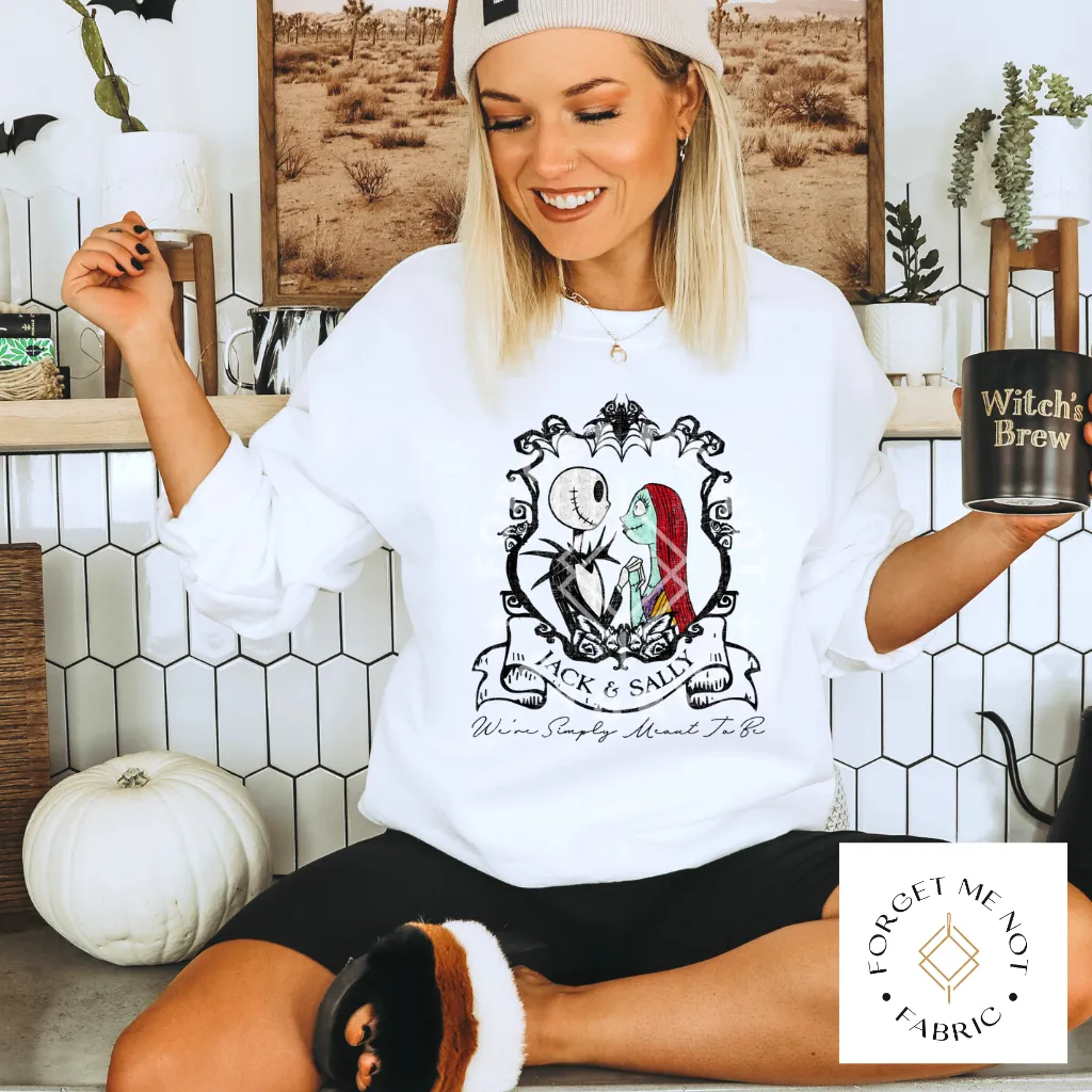 Jack & Sally Meant to Be, Fall Sublimation Heat Transfer #127