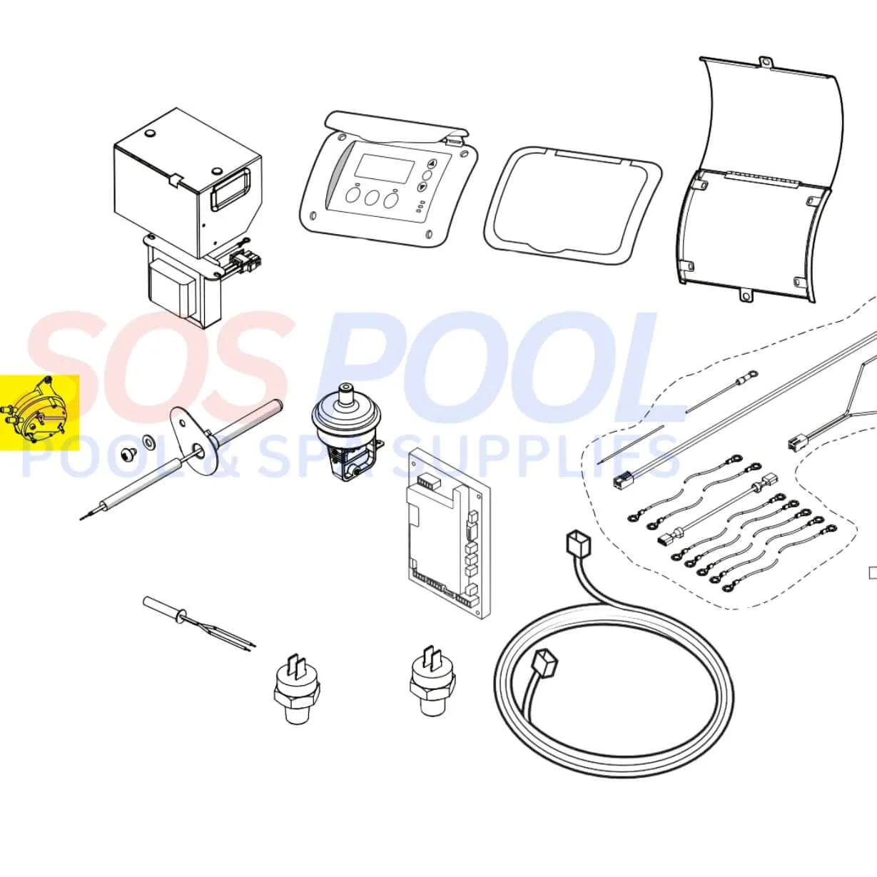 Jandy Air Pressure Switch For JXI and LXI Heaters | R0456400