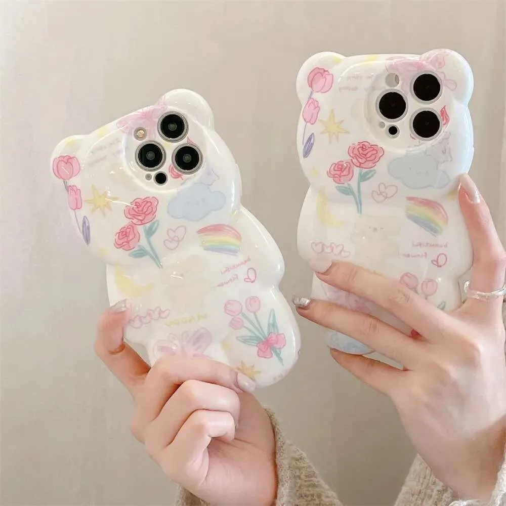 Kawaii 3D Bear iPhone Case