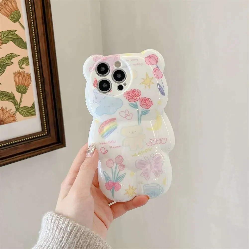 Kawaii 3D Bear iPhone Case