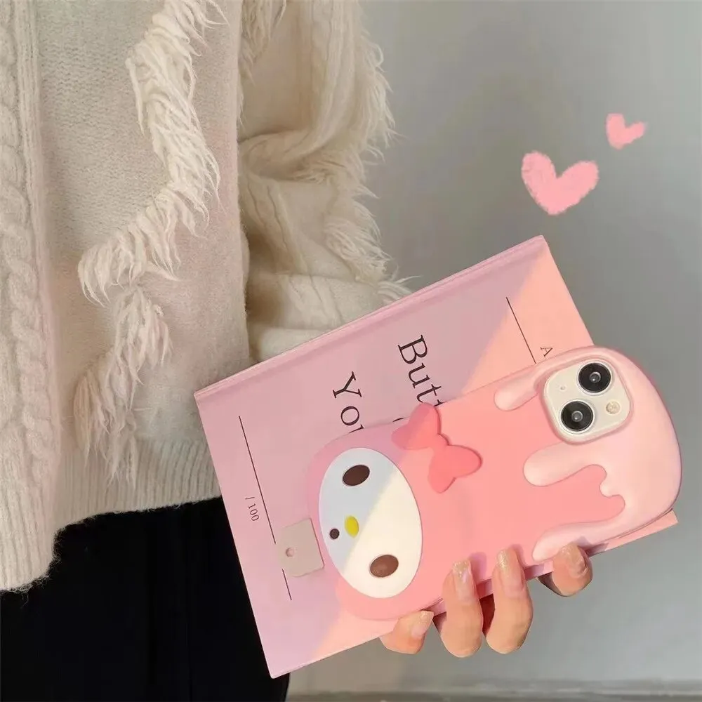 Kawaii My Melody Melting Ice Cream iPhone Case