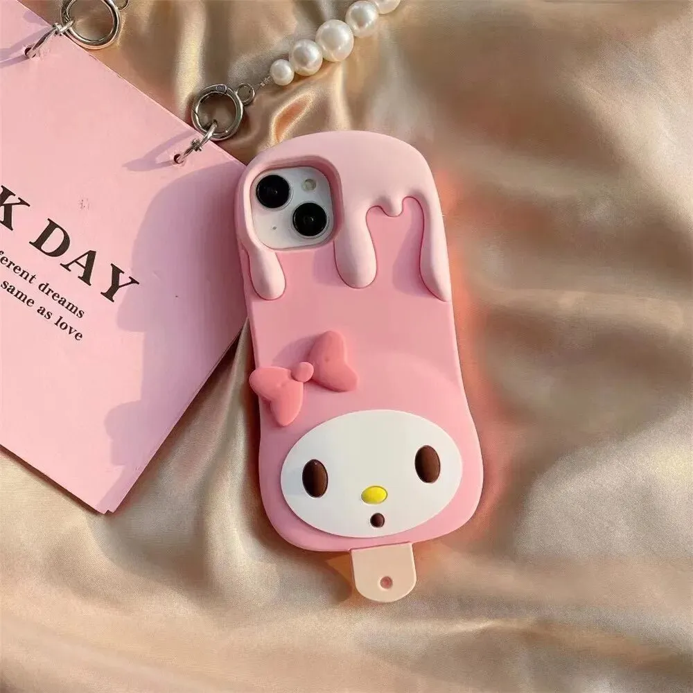 Kawaii My Melody Melting Ice Cream iPhone Case