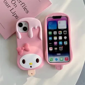Kawaii My Melody Melting Ice Cream iPhone Case