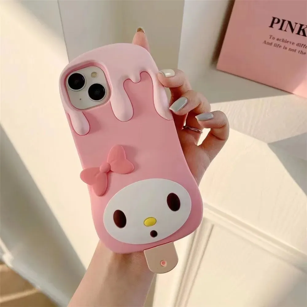 Kawaii My Melody Melting Ice Cream iPhone Case