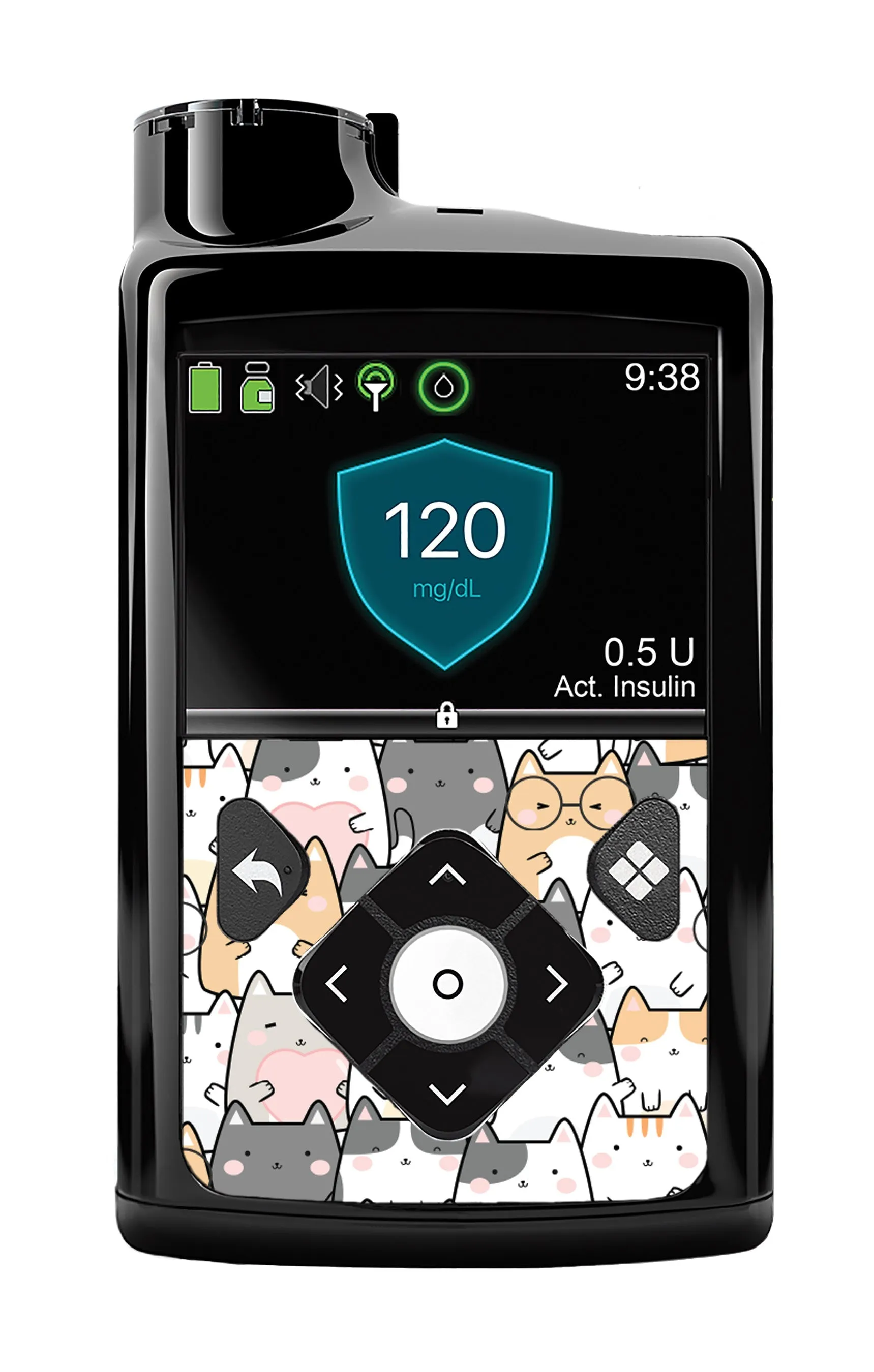 Kitty Cartoon for Medtronic MiniMed 770G & 780G