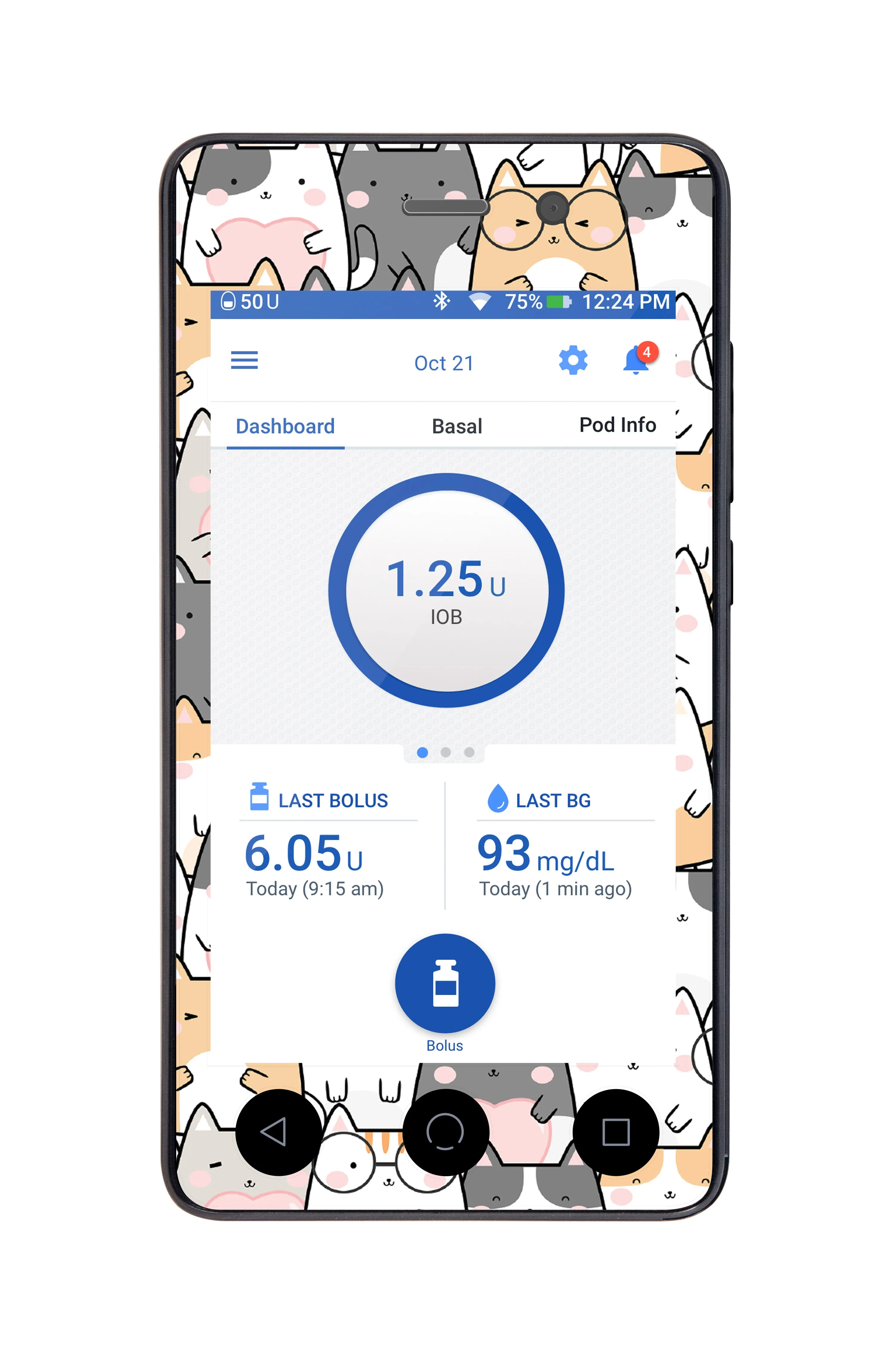 Kitty Cartoon Omnipod DASH™