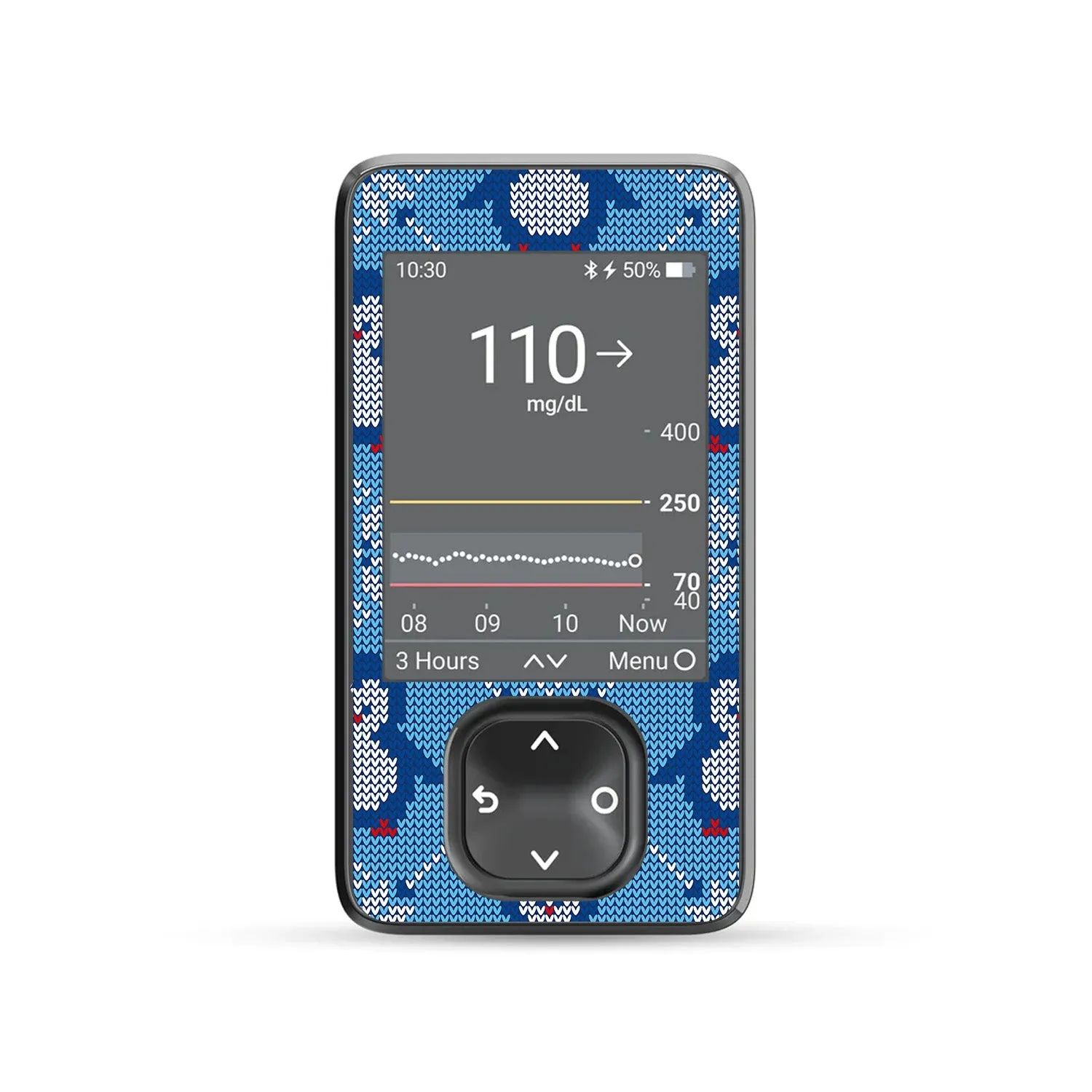 Knitted Penguins DEXCOM G7 and Stelo and G6 Touchscreen Receiver Sticker