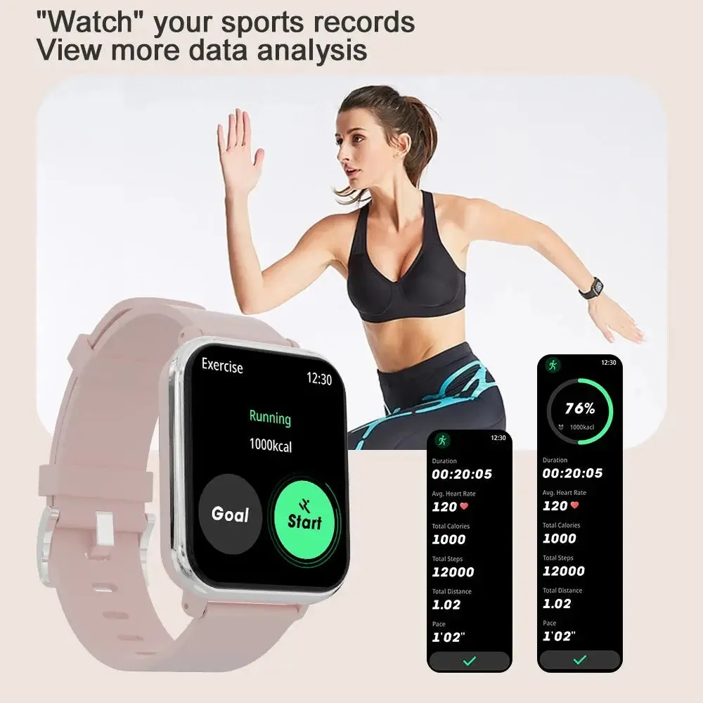 LAXASFIT 2024 New Voice Call Smart Watch 1.81-inch HD Full Touch Screen 100  Sports Mode IP68 Waterproof Smart Watch Men Women
