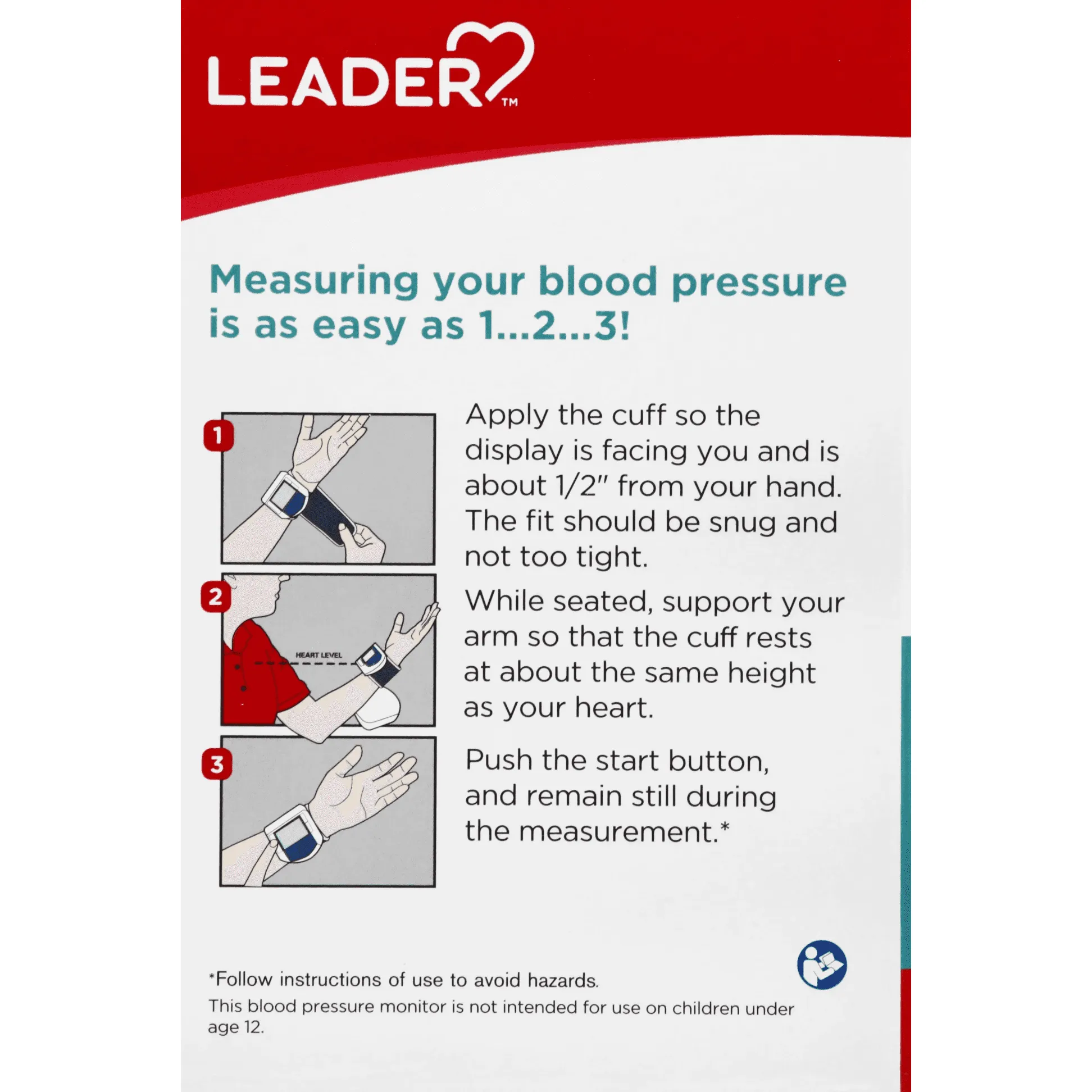 Leader Automatic Wrist Blood Pressure Monitor