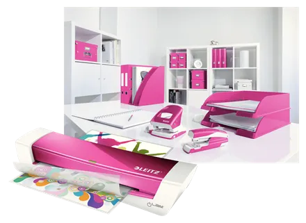 LEITZ LAMINATOR A4 H/O PINK