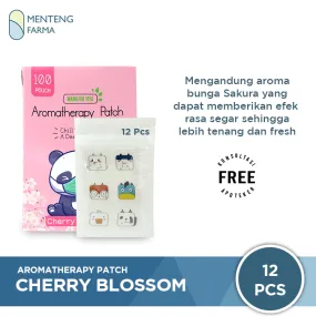 Mandjur 1918 Aromatherapy Patch Cherry Blossom Sachet (12 Patch)
