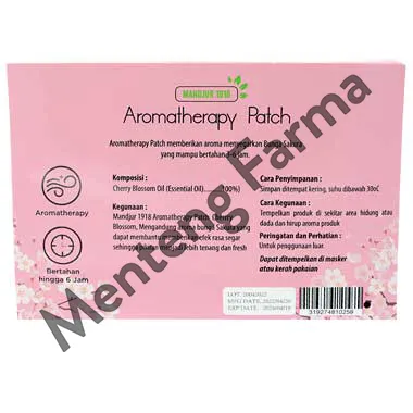 Mandjur 1918 Aromatherapy Patch Cherry Blossom Sachet (12 Patch)
