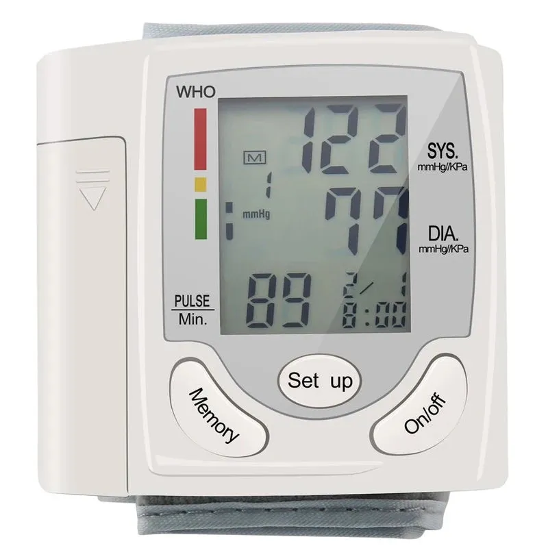 Manometer Digital Wrist Monitors Pulse Heartbeat Rate Meter Device