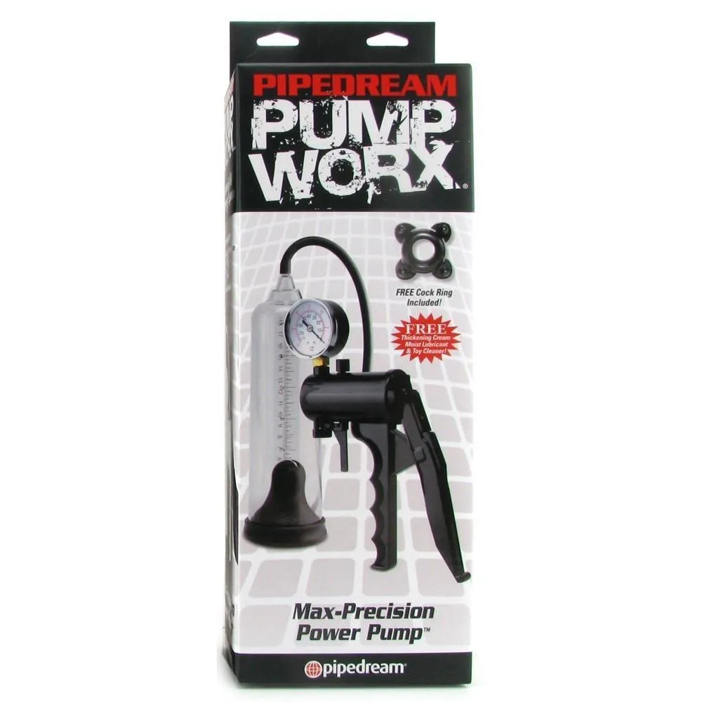Max Precision Penis Pump & Gauge | Professional Male Enhancing Power Pump Kit