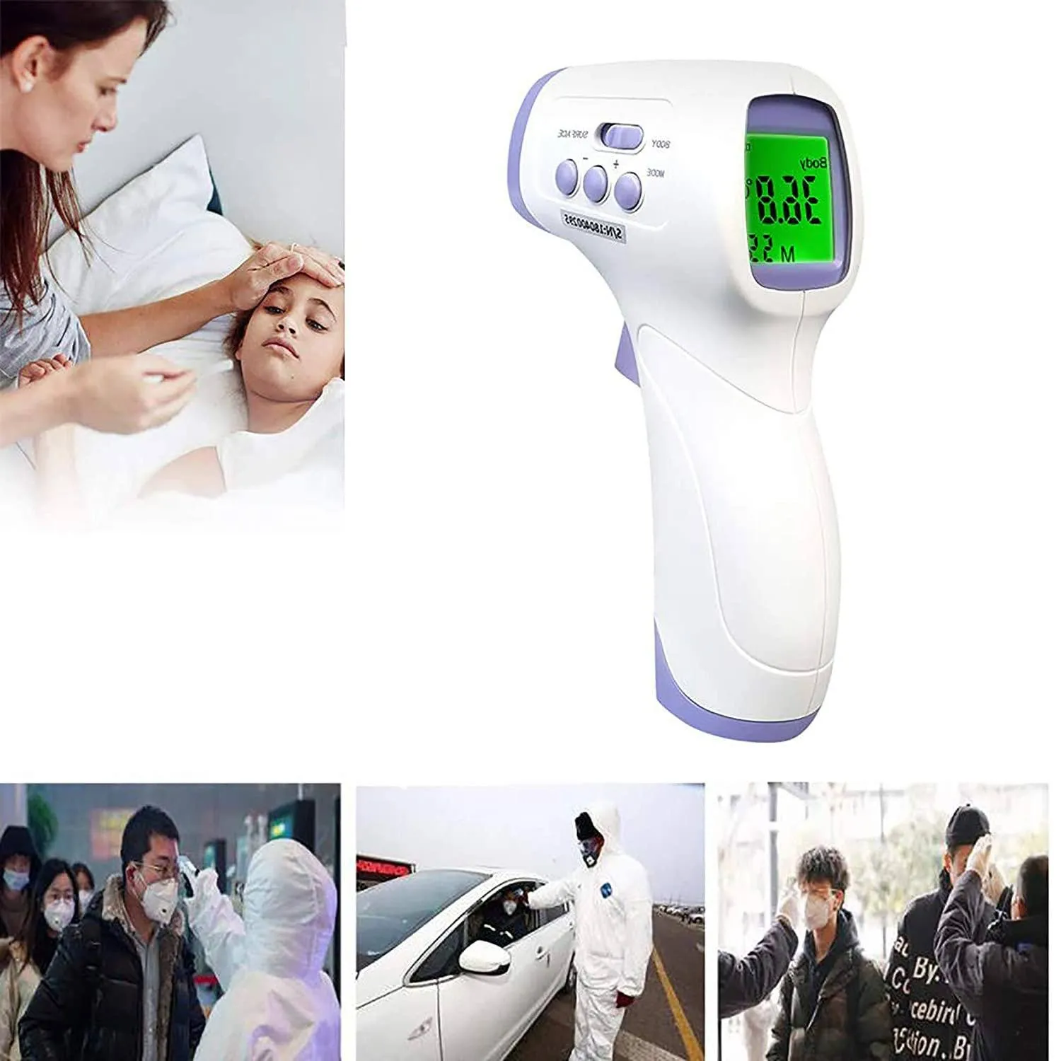 Medical Professional Infrared Thermometer Digital Non-Contact Laser Gun - F103