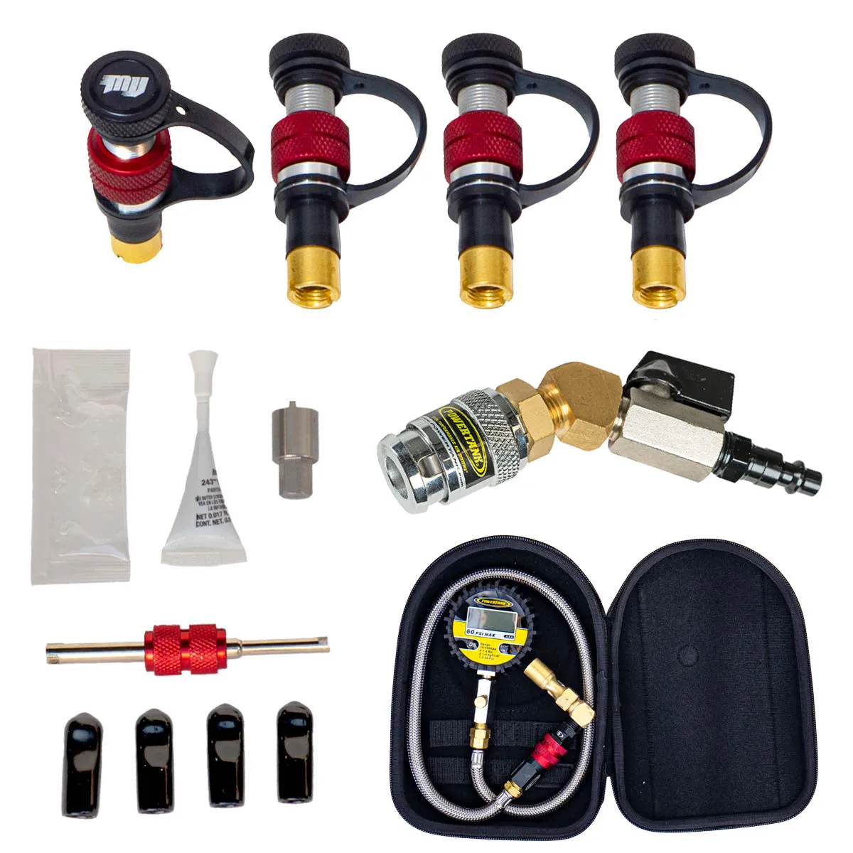 Monster Valve Wedge - No tap universal - Rapid Tire Air Up and Air Down Kit