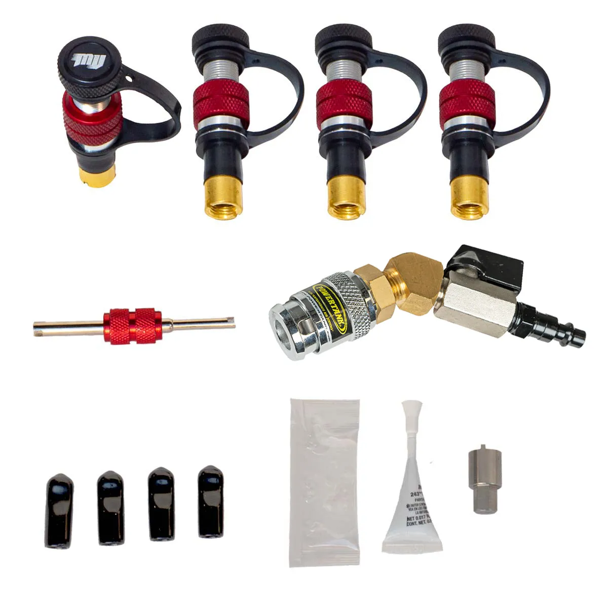 Monster Valve Wedge - No tap universal - Rapid Tire Air Up and Air Down Kit