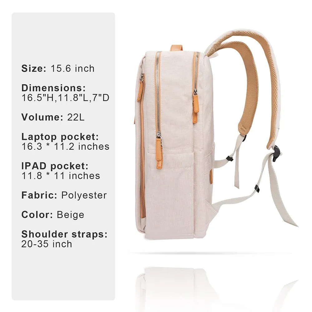 Multifunctional USB Charging Notebook Computer Backpack for Students and Travelers