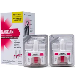 Narcan Nasal Spray 4mg (2 Pack)