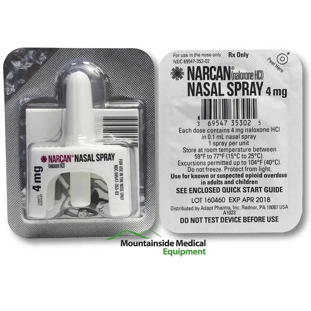 Narcan Nasal Spray 4mg (2 Pack)