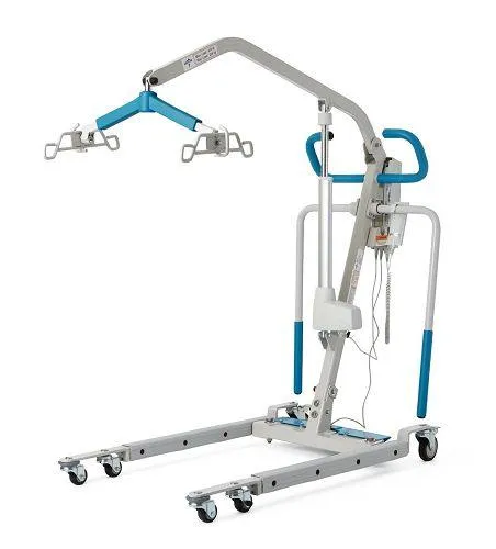 New Medline MDS450EL Electric Patient Lift | 8 - 70 Inches |  Power Operated Base, Lifts Patient From Floor, Locking Casters
