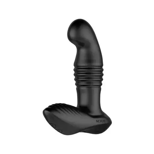 Nexus Black Silicone Remote Control Thrusting Prostate Massager