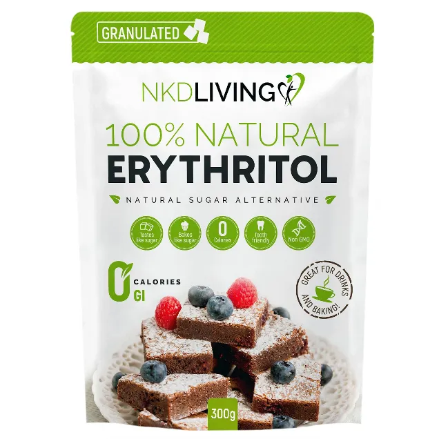 NKD Living Granulated Erythritol Natural Sugar Alternative 300g