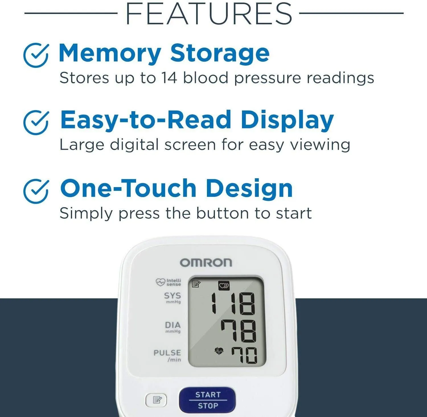 Omron 3 Series Upper Arm Blood Pressure Monitor