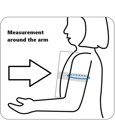 Omron CFX-WR17 Easy-Wrap ComFit Replacement Cuff 9″ to 17″