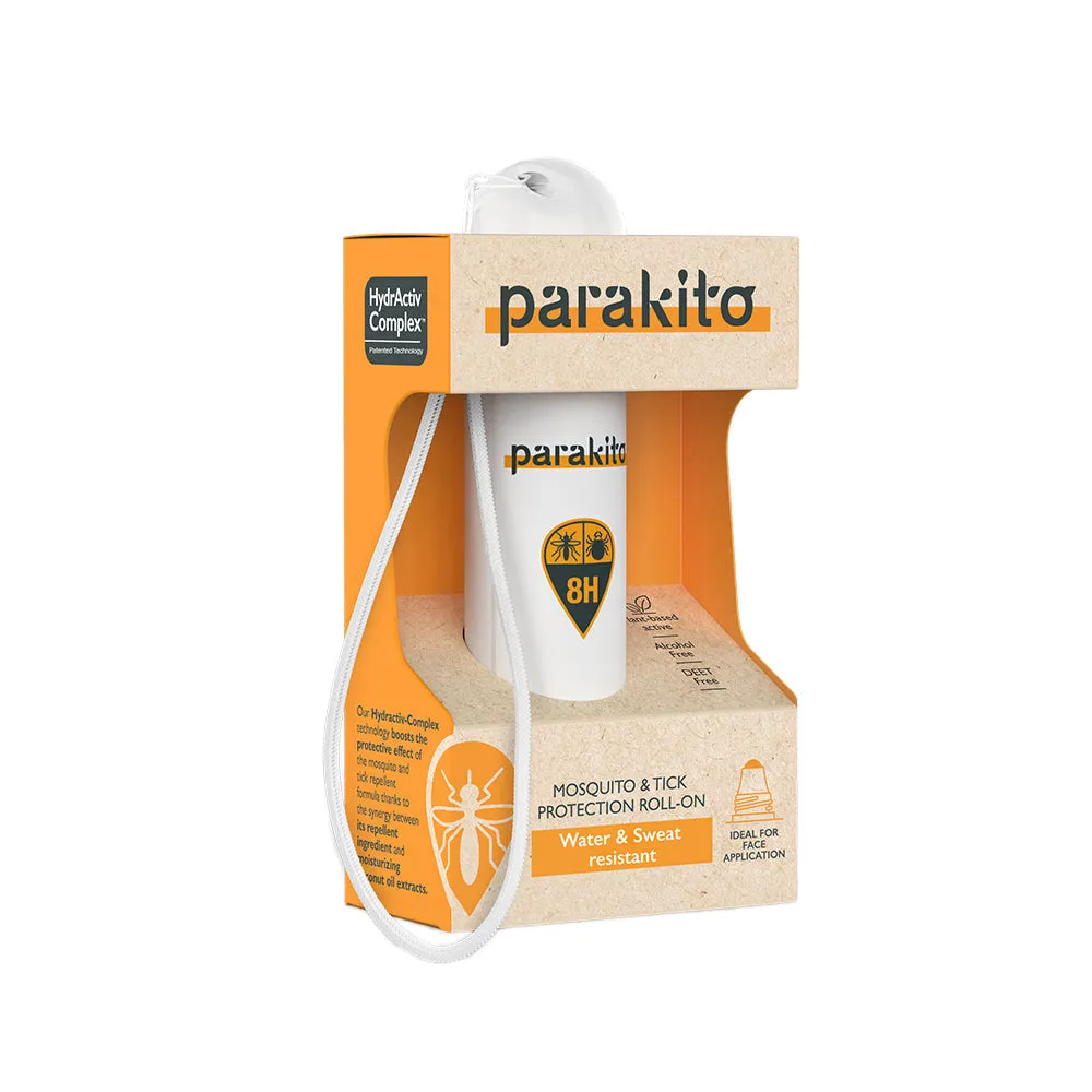 Parakito Mosquito & Tick Protection Roll-On - Water & Sweat Resistant 20ml