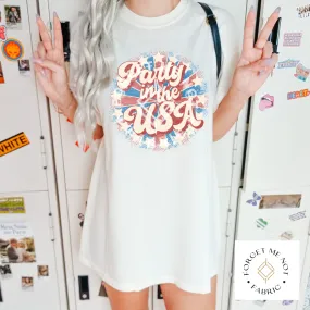 Party in the USA, Sublimation Heat Transfer